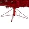 4ft. Pre-Lit Red Flocked Fraser Fir Artificial Christmas Tree with Red Lights